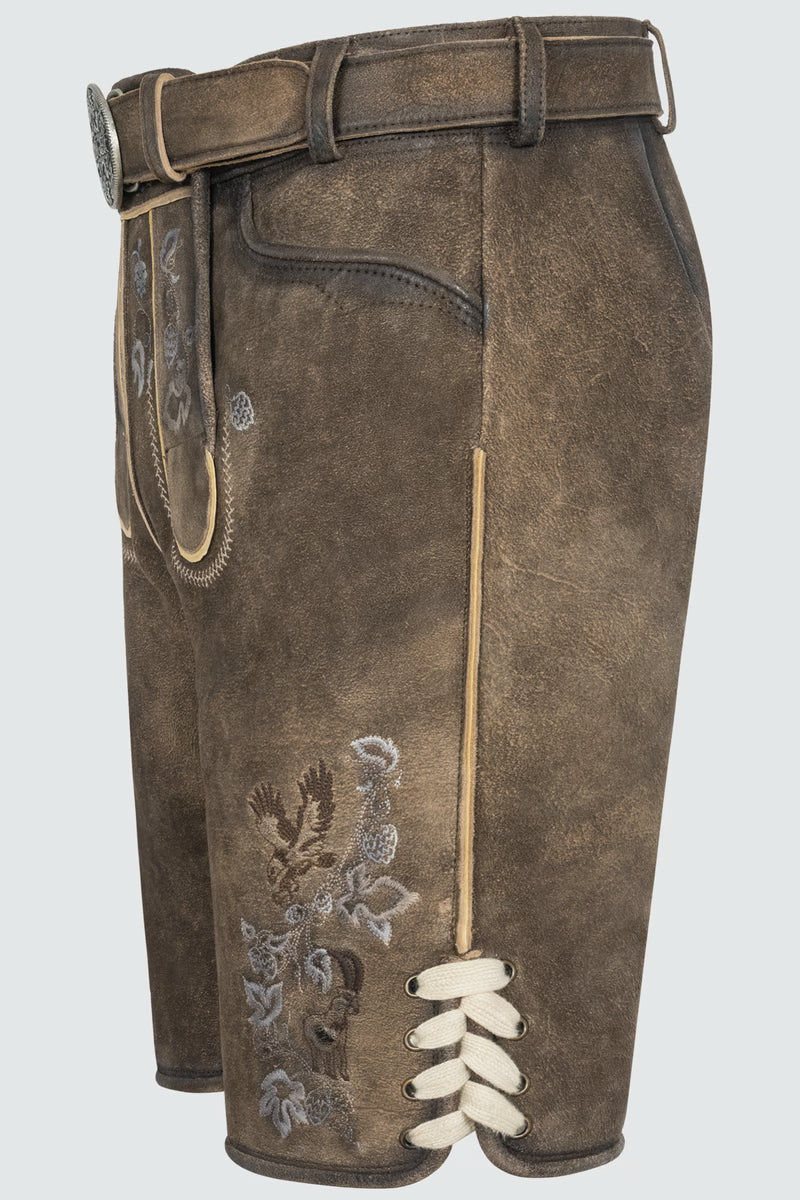 Kruger Men's Lederhosen "Ulli" brown/tan