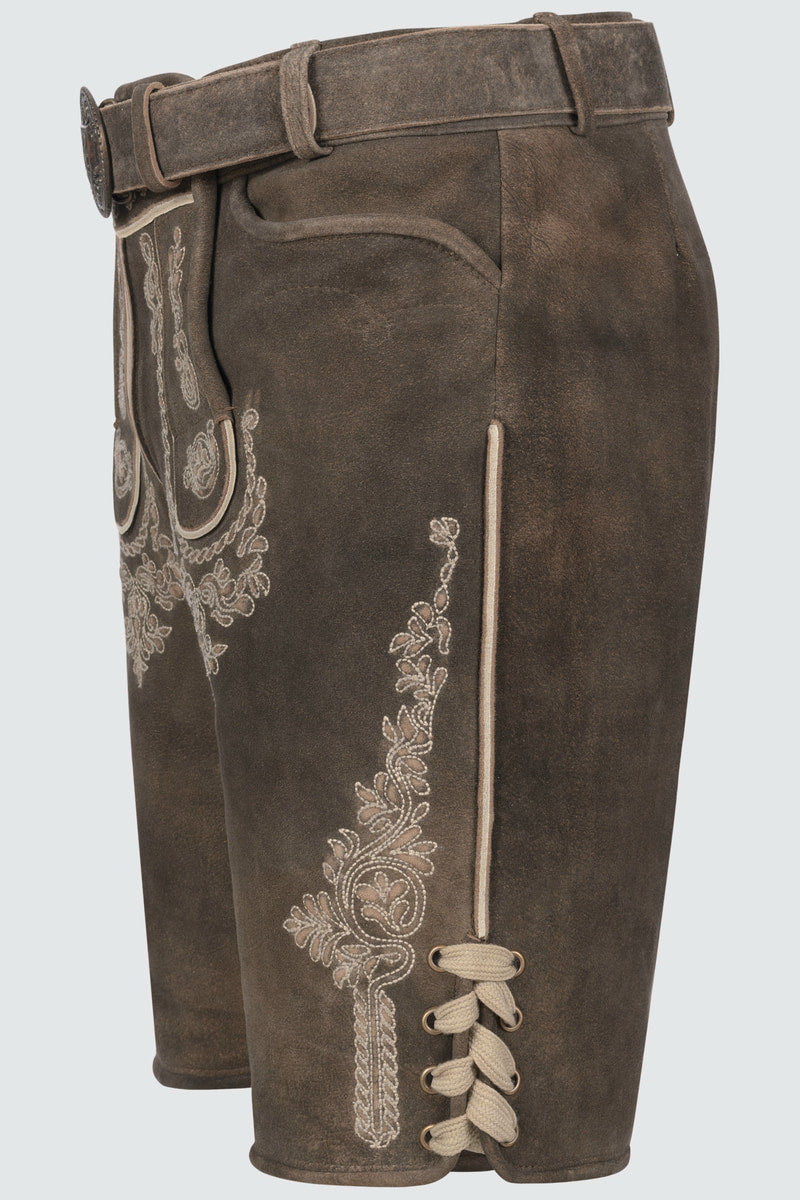 Lederhose Olias mit Gürtel