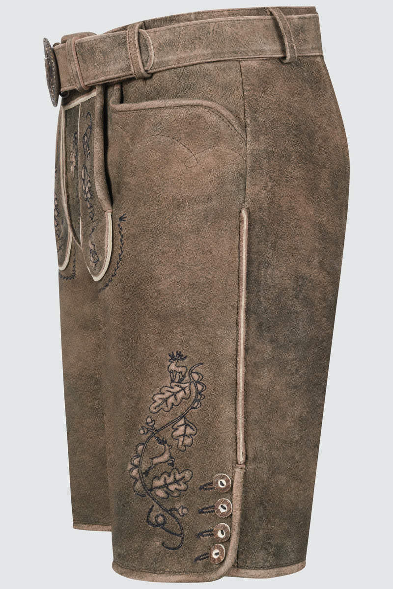 Lederhose Gildo mit Gürtel
