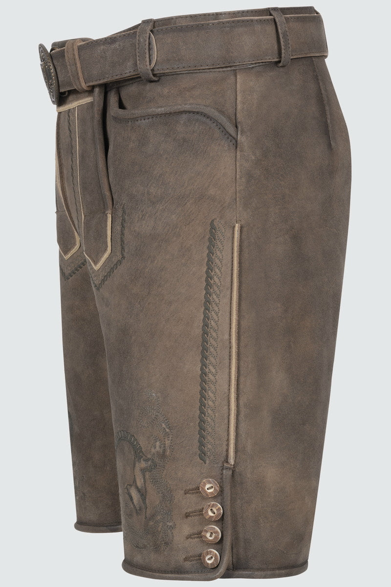 Lederhose Ilian mit Gürtel