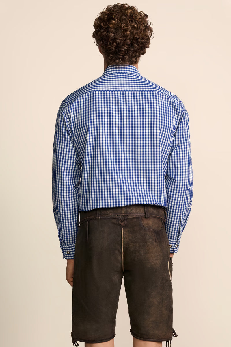 Krueger Traditional Long Sleeve Shirt "Dimitros" blue