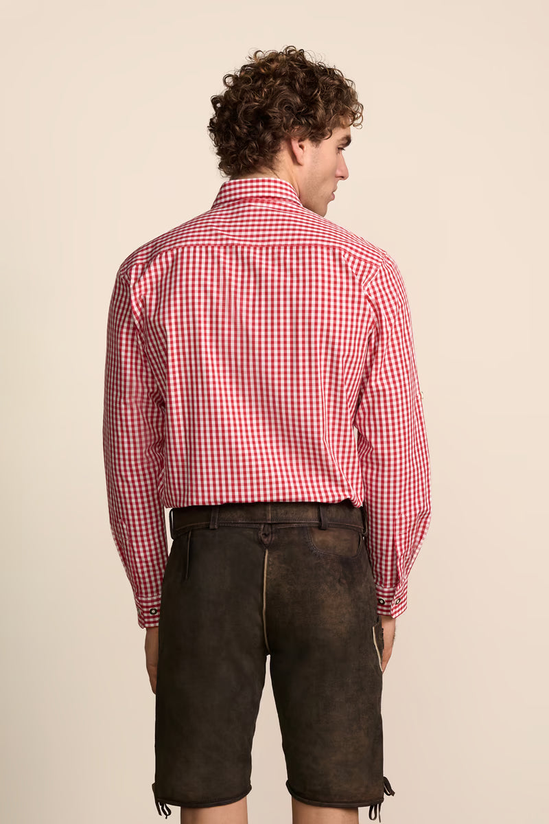 Krueger Traditional Long Sleeve Shirt "Dimitros" red