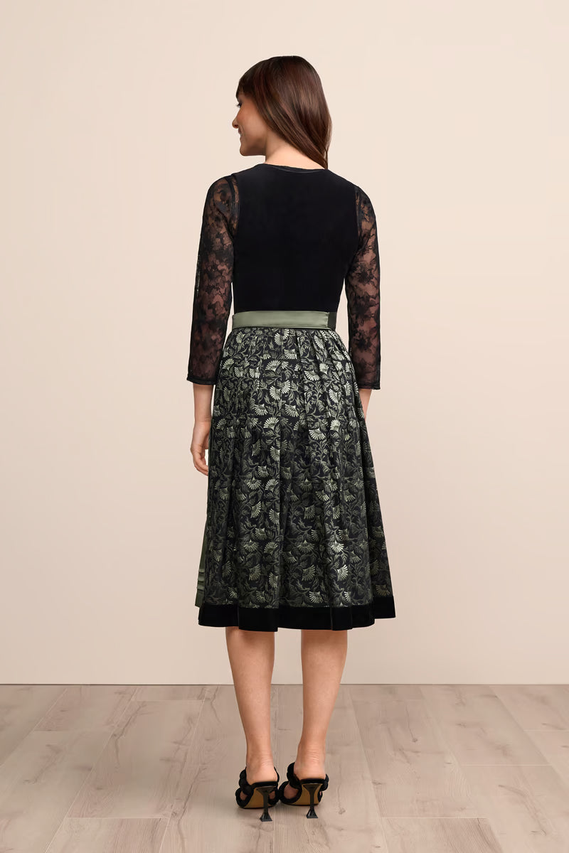 Kruger Ciara Long Dirndl, Black — 70cm 2pc Set