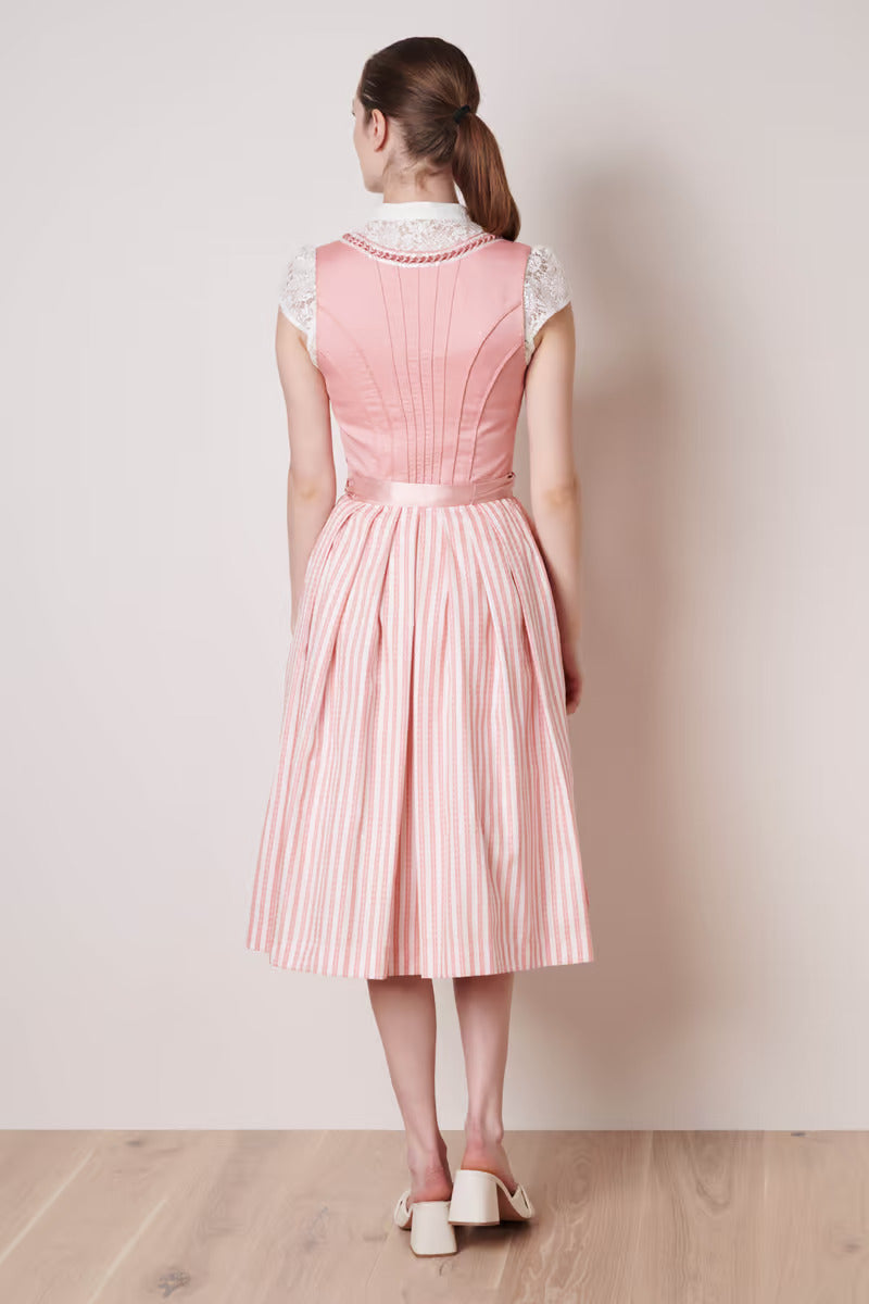 Kruger Long Dirndl 2pcs. 70cm "Edith"  pink (40)