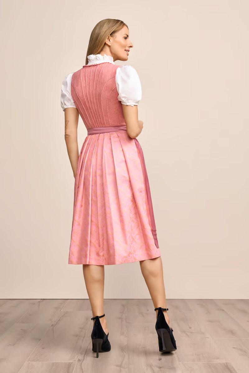(new) Kruger Long Dirndl 2pcs. 70cm "Quinta" pink (36)