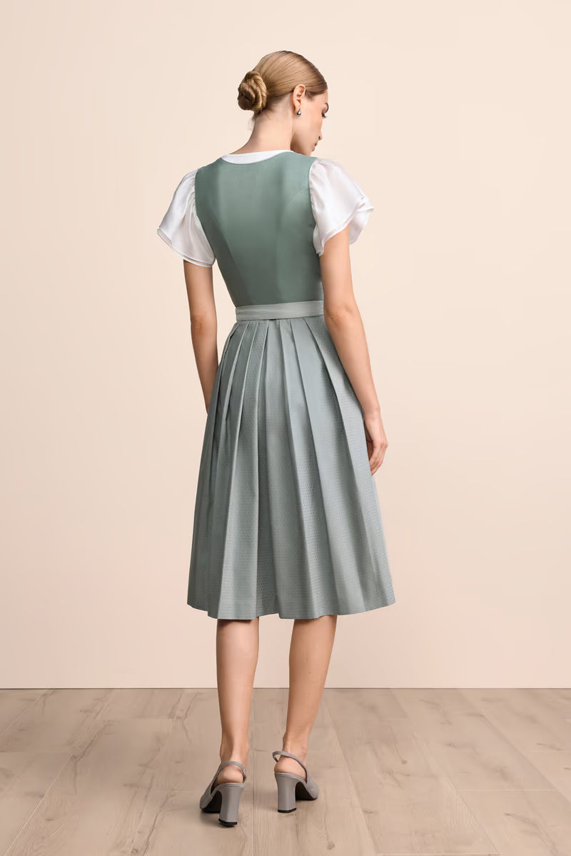 Kruger Virelia Long Dirndl, Green — 70cm 2pc Set