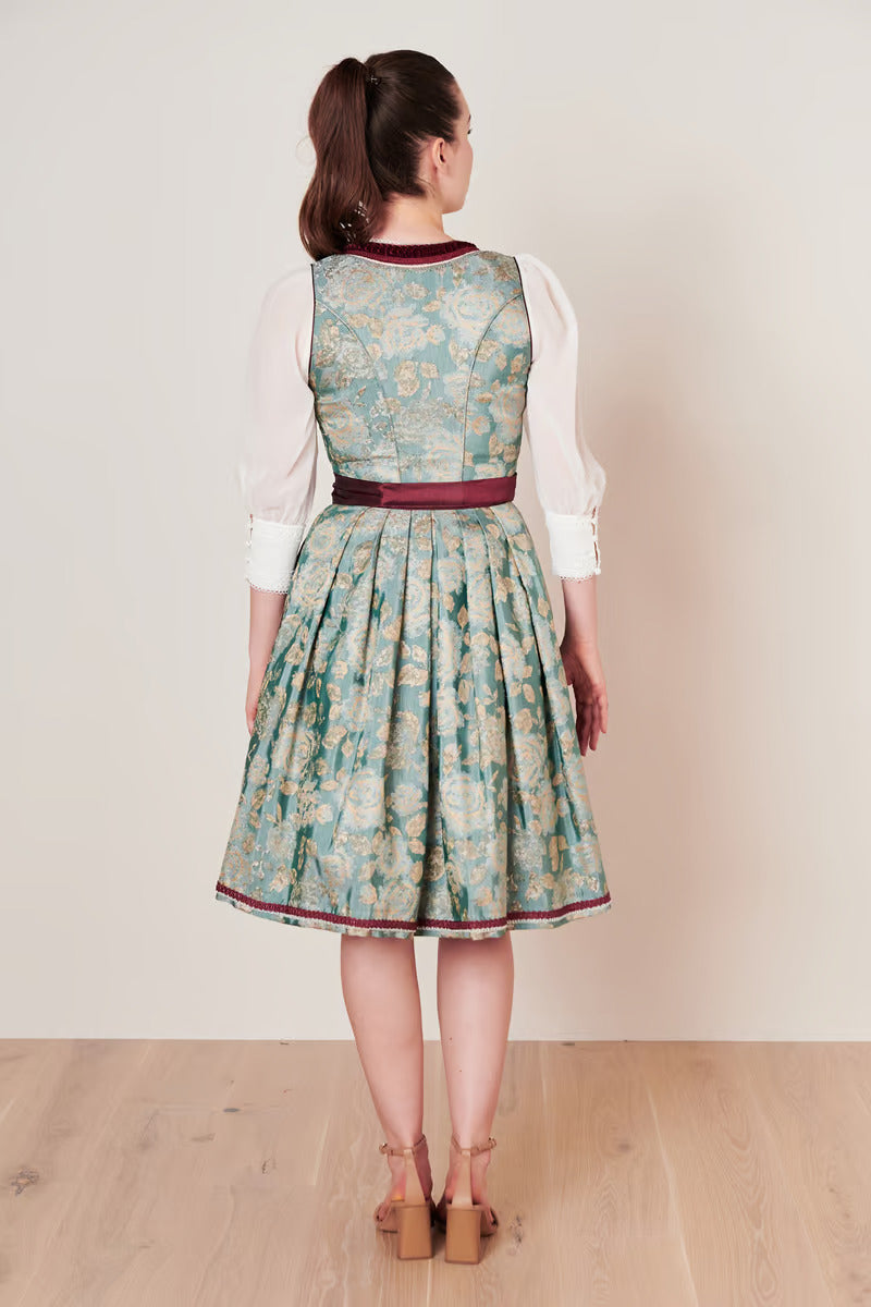 Kruger Midi Dirndl 2pcs. 60cm "Imelda" green