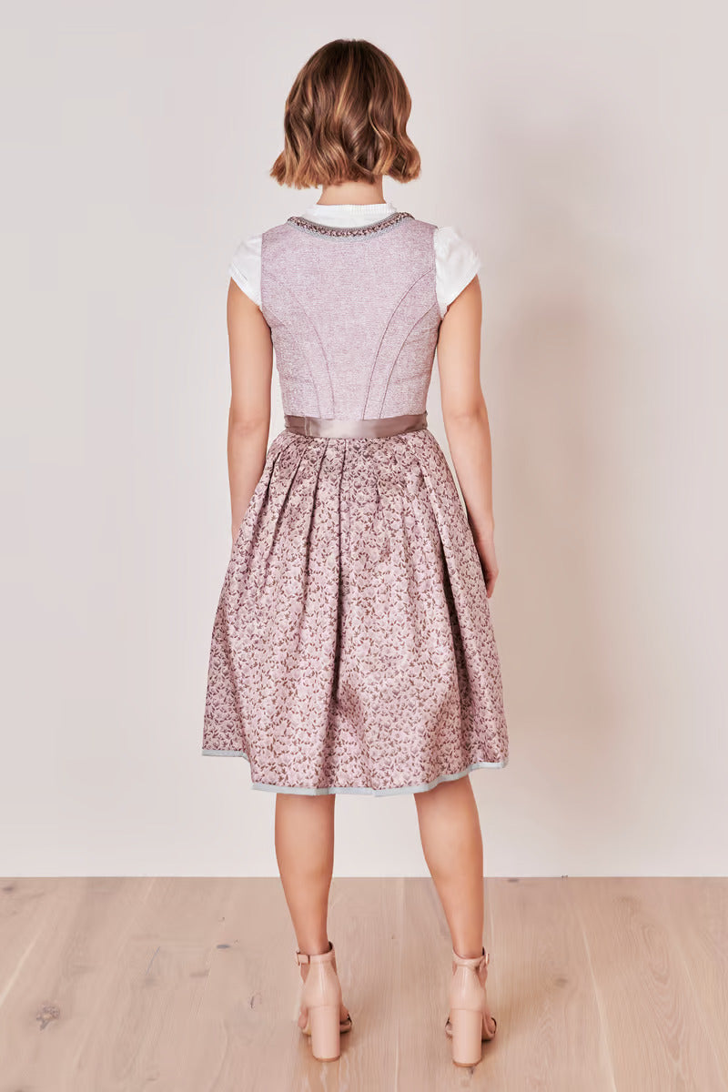 Kruger Long Dirndl 2pcs. 70cm "Varija" pink