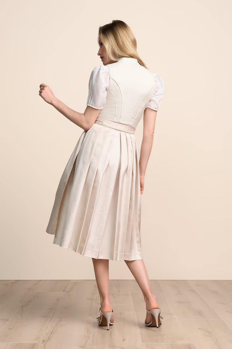 Kruger Long Dirndl 2pcs. 70cm "Lunara" beige