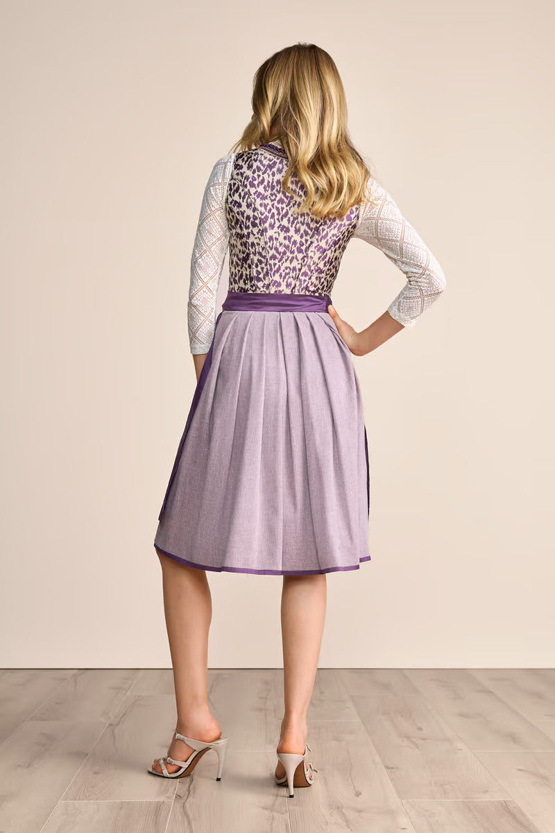 Kruger Midi Dirndl - 2pcs 60cm Laren Purple Size 38 – CA Dirndl Haus