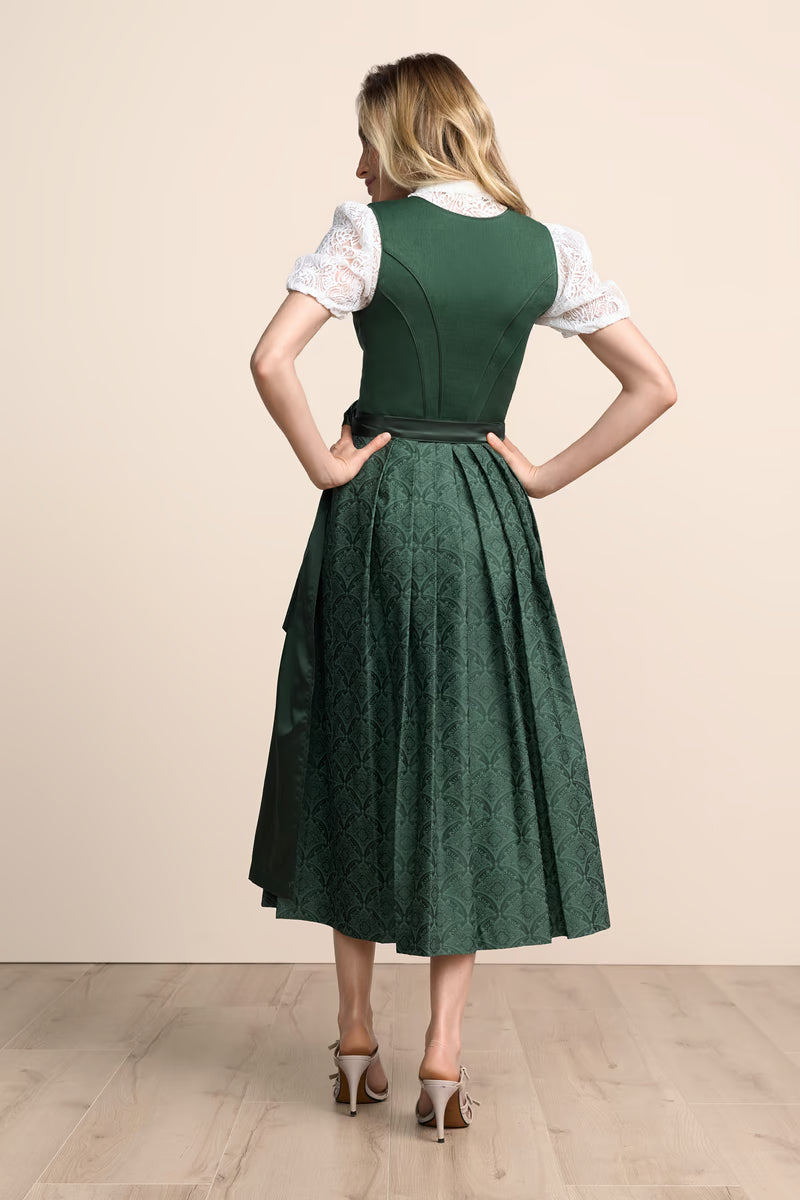 Kruger Long Dirndl 2pcs. 80cm "Masha" green
