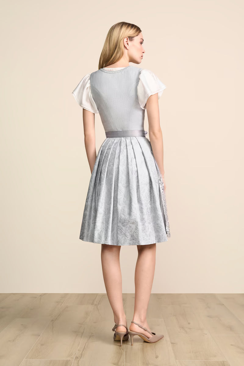 Kruger Midi Dirndl 2pcs. 60cm "Joren" gray