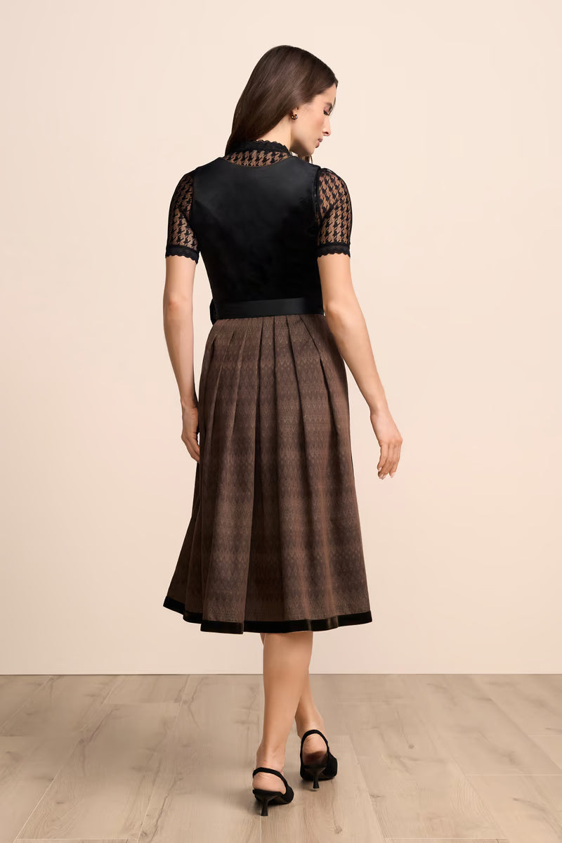 Kruger Long Dirndl 2pcs. 70cm "Mikaela" black