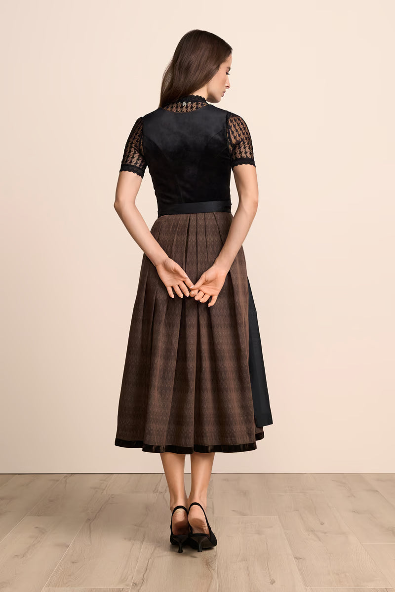 Kruger Maxi Dirndl 2pcs. 80cm "Mikaela" black