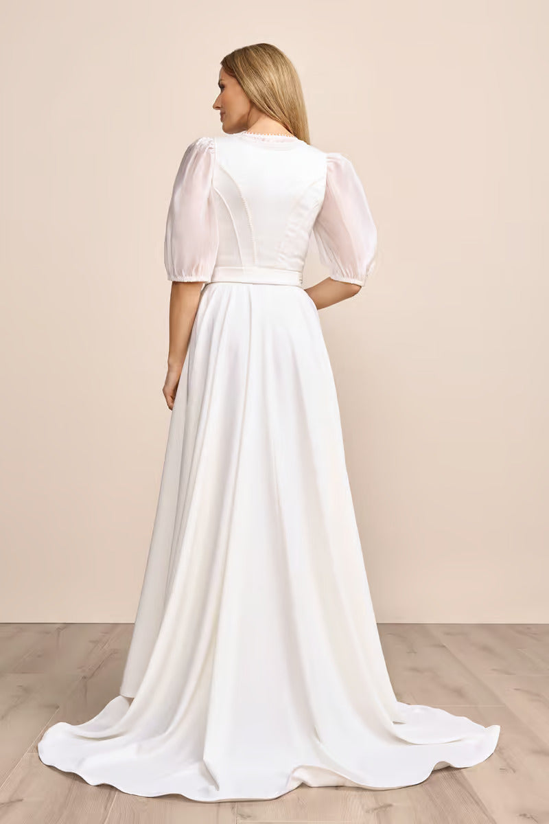 Kruger Wedding Dirndl 2pcs. 110cm "Riley" ecru (low stock)