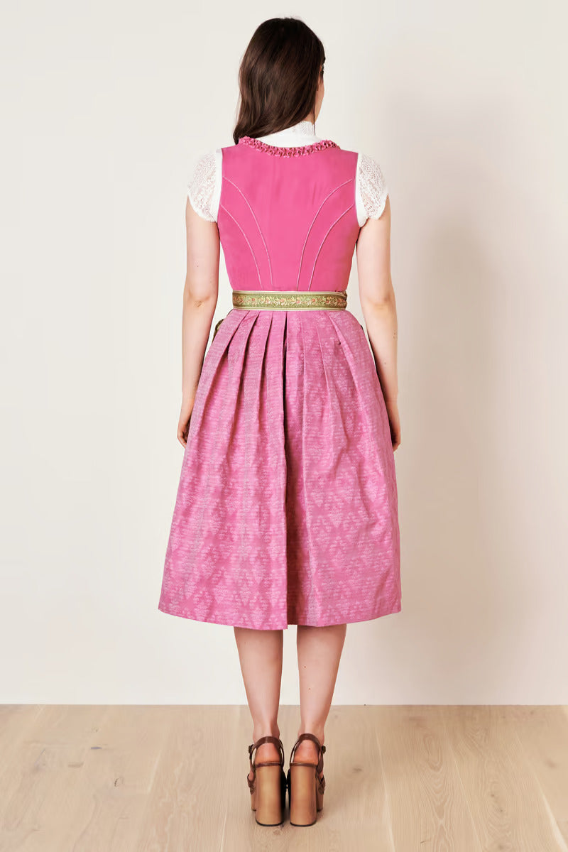 Kruger Long Dirndl 2pcs. 70cm "Leevke" red (50) low stock