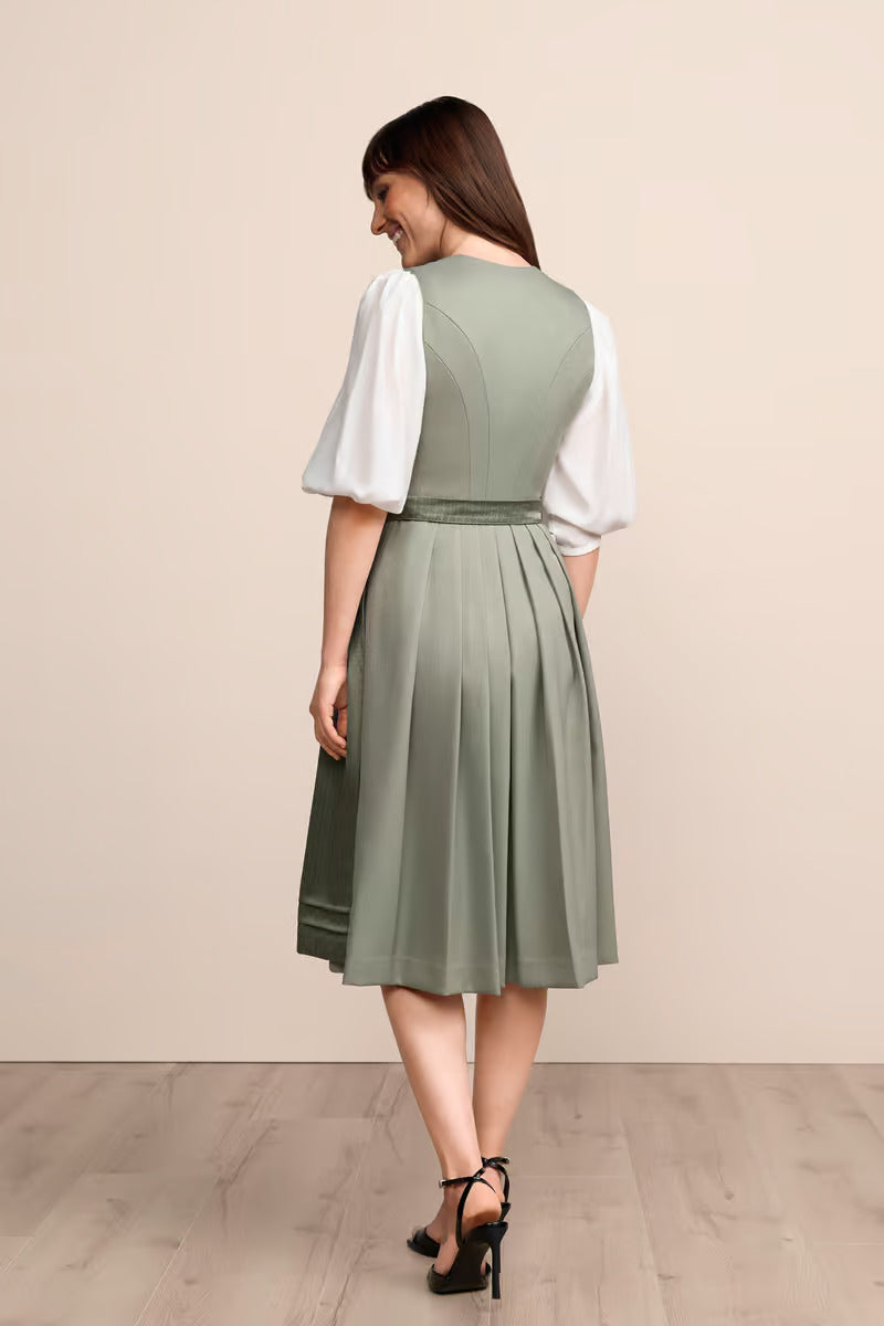 (new) Kruger Long Dirndl 2pcs. 70cm "Lillie" green (low stock)