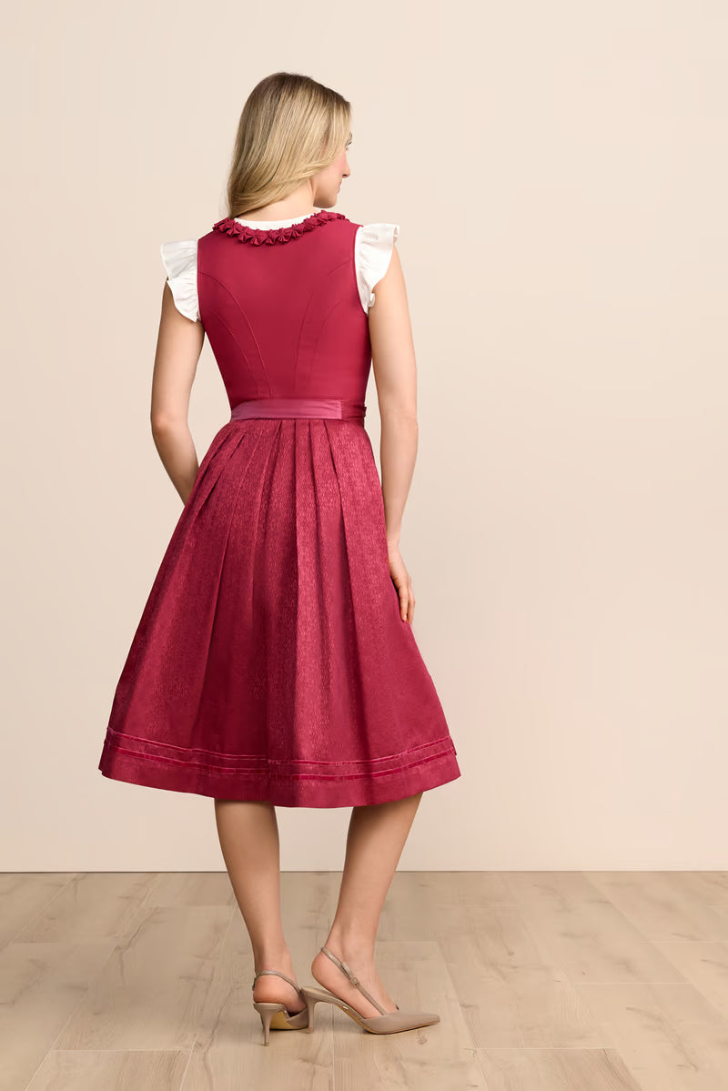 Kruger Birva Long Dirndl, Pink — 70cm 2pc Set