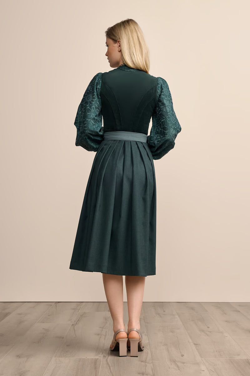 Kruger Long Dirndl 2pcs. 70cm "Valera" green