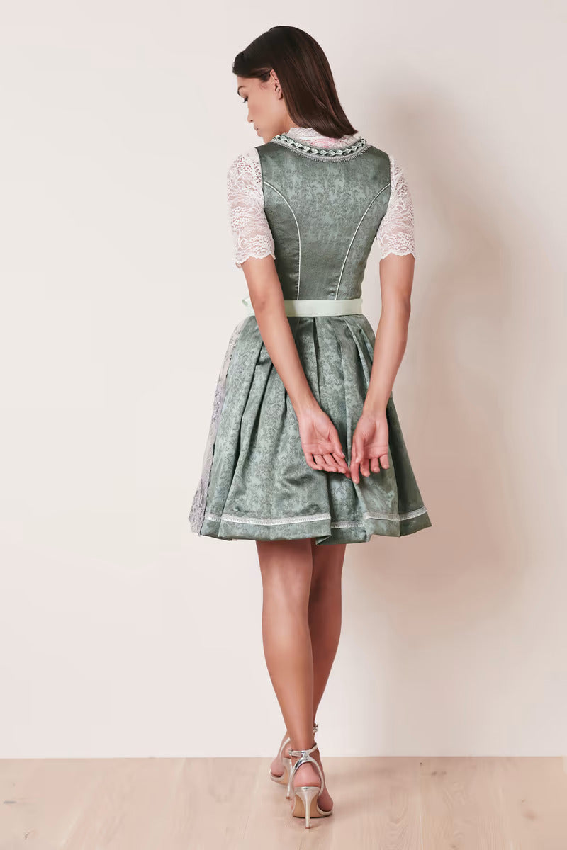 Kruger Mini Dirndl 2pcs. 50cm "Alara" green (40)
