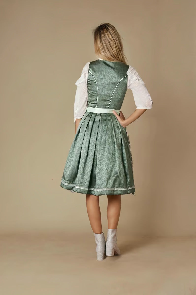 Kruger Mini Dirndl 2pcs. 60cm "Alara" green (38)