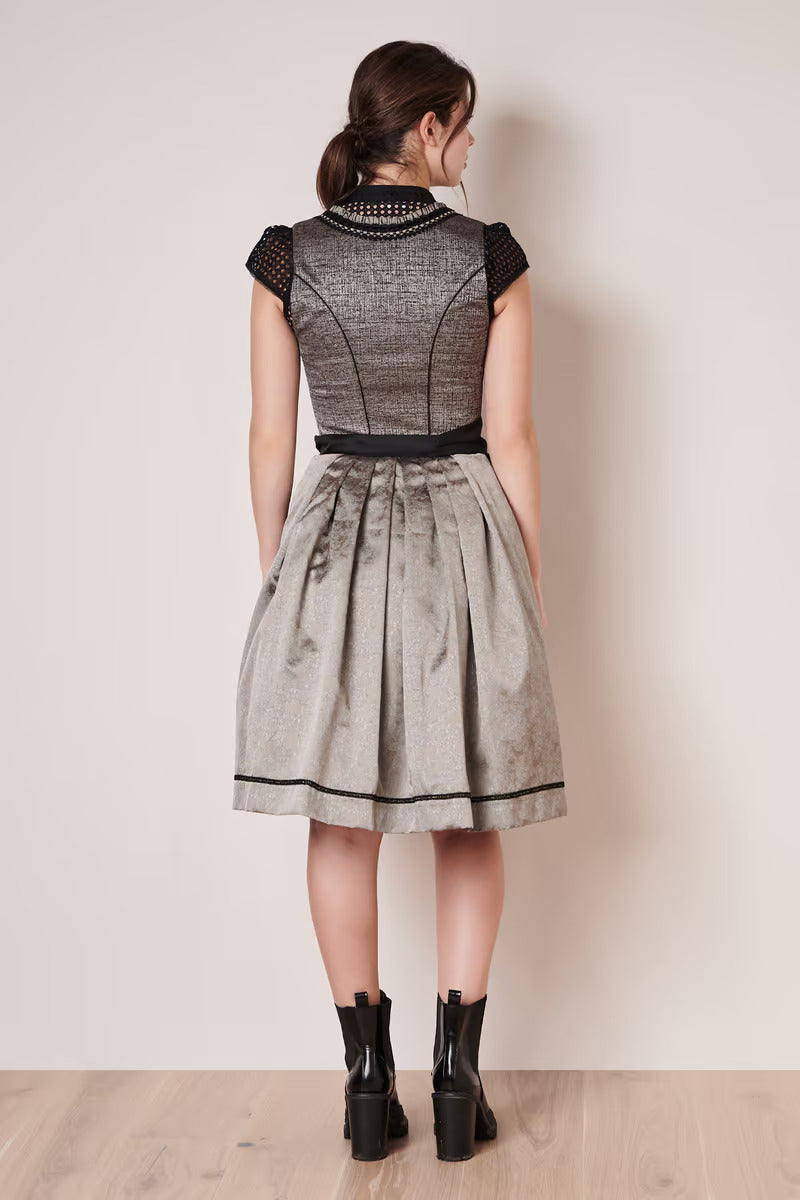 Kruger Midi Dirndl 2pcs. 60cm "Loreen" black