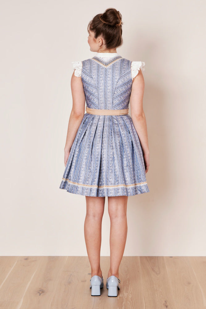 Kruger Mini Dirndl 2pcs. 50cm "Eike" blue (42)