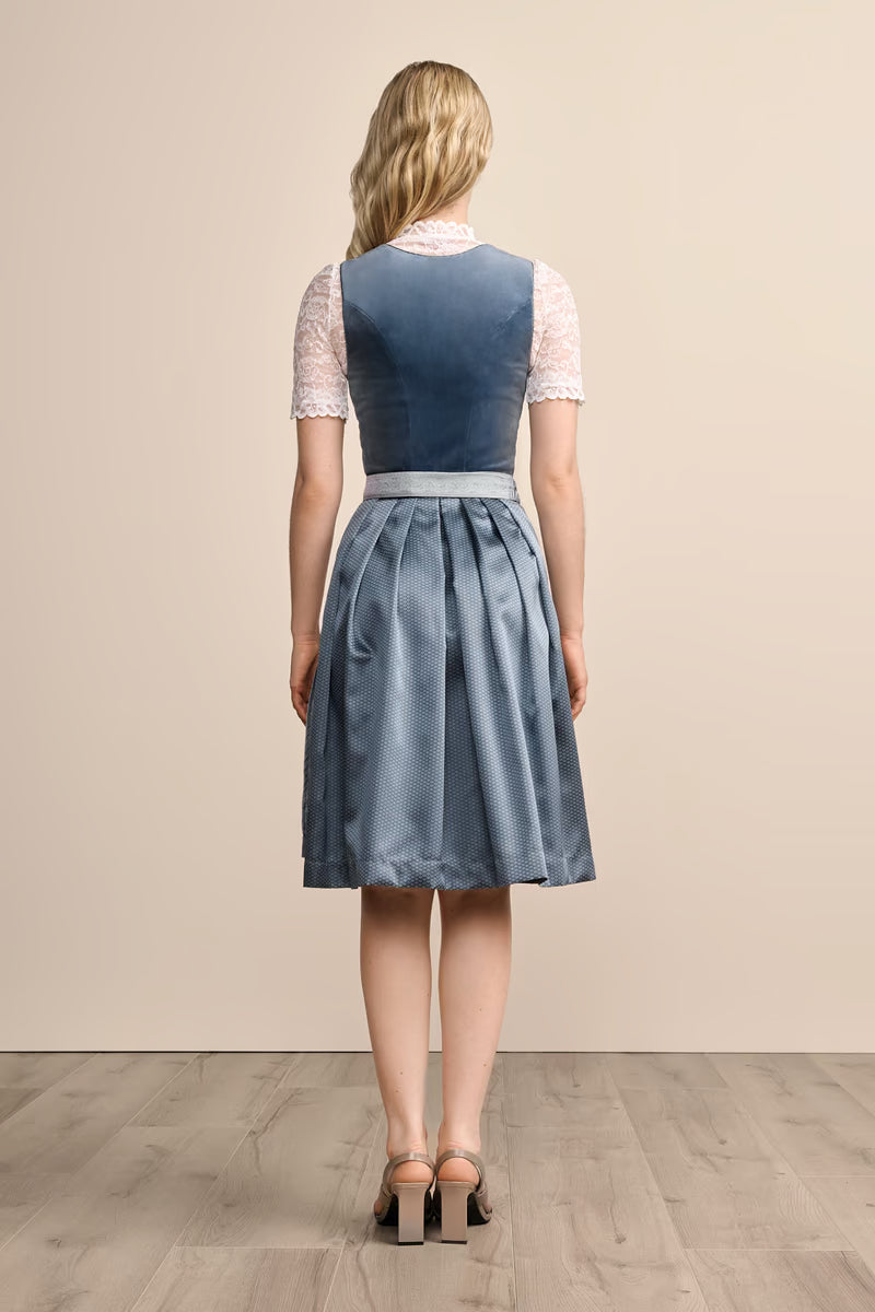 Kruger Aurela Midi Dirndl, Navy — 60cm 2pc Set