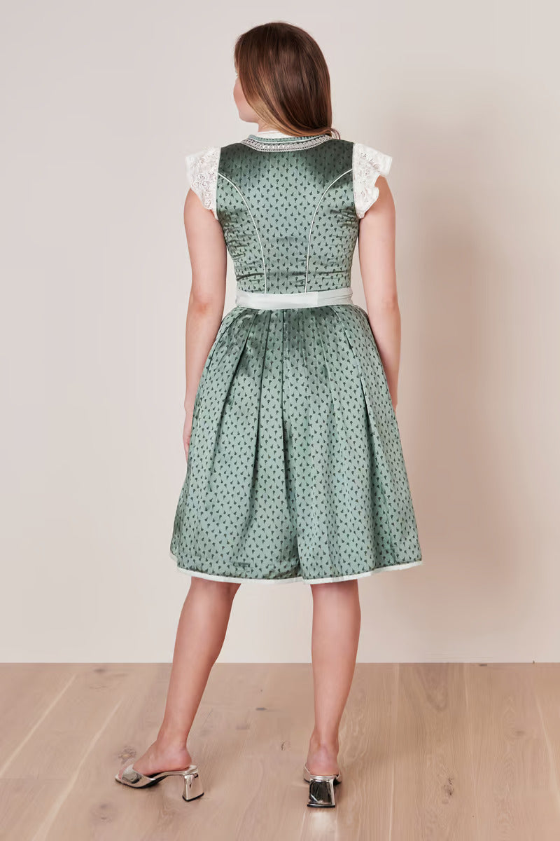 Kruger Midi Dirndl 2pcs. 60cm "Hira" green