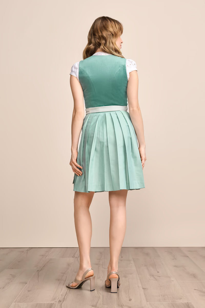 Kruger Mini Dirndl 2pcs. 50cm "Delea" green