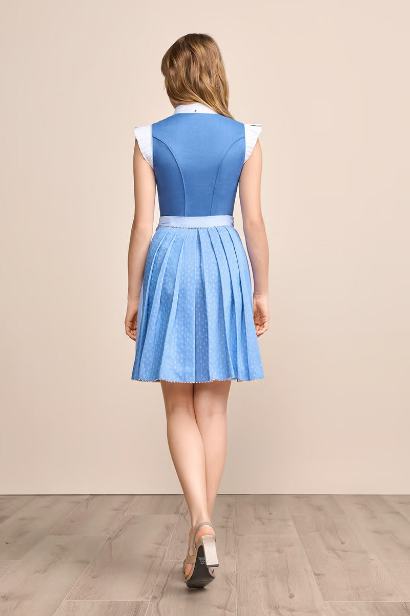 (new) Kruger Mini Dirndl 2pcs. 50cm "Dorette" blue (44)