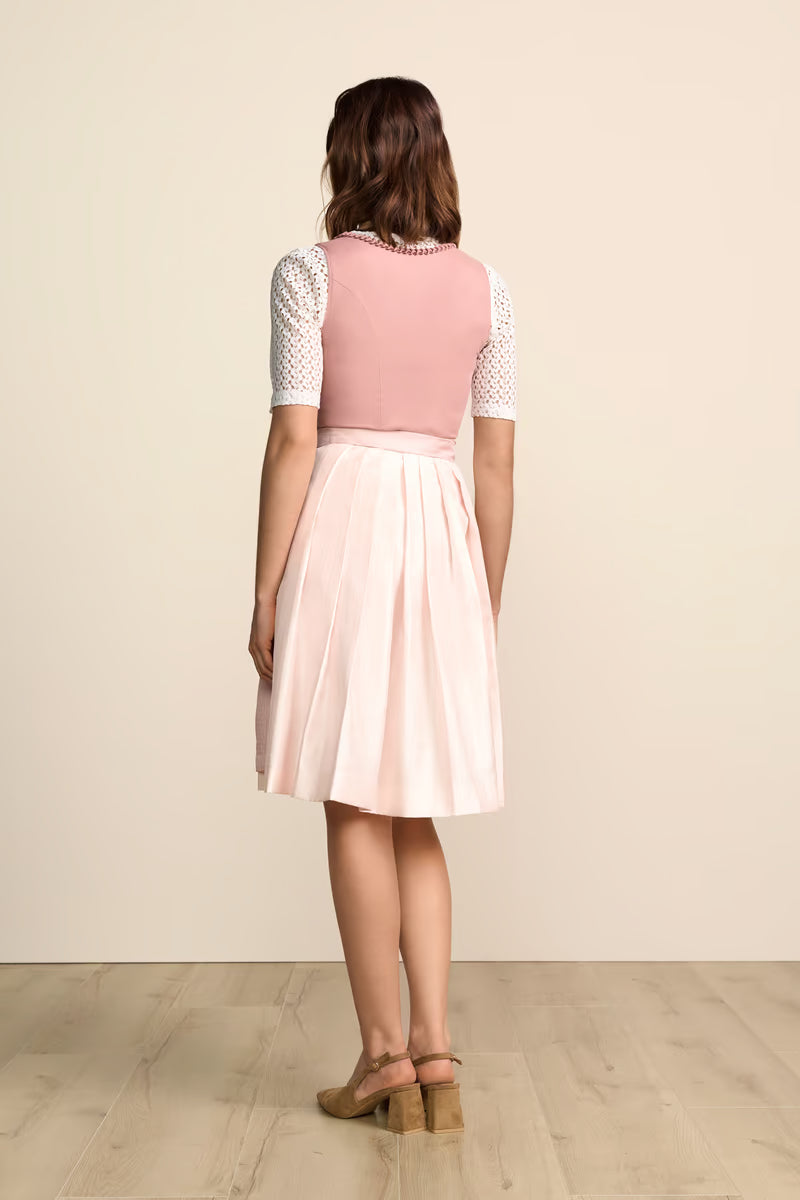 Kruger Midi Dirndl 2pcs. 60cm "Caira" pink