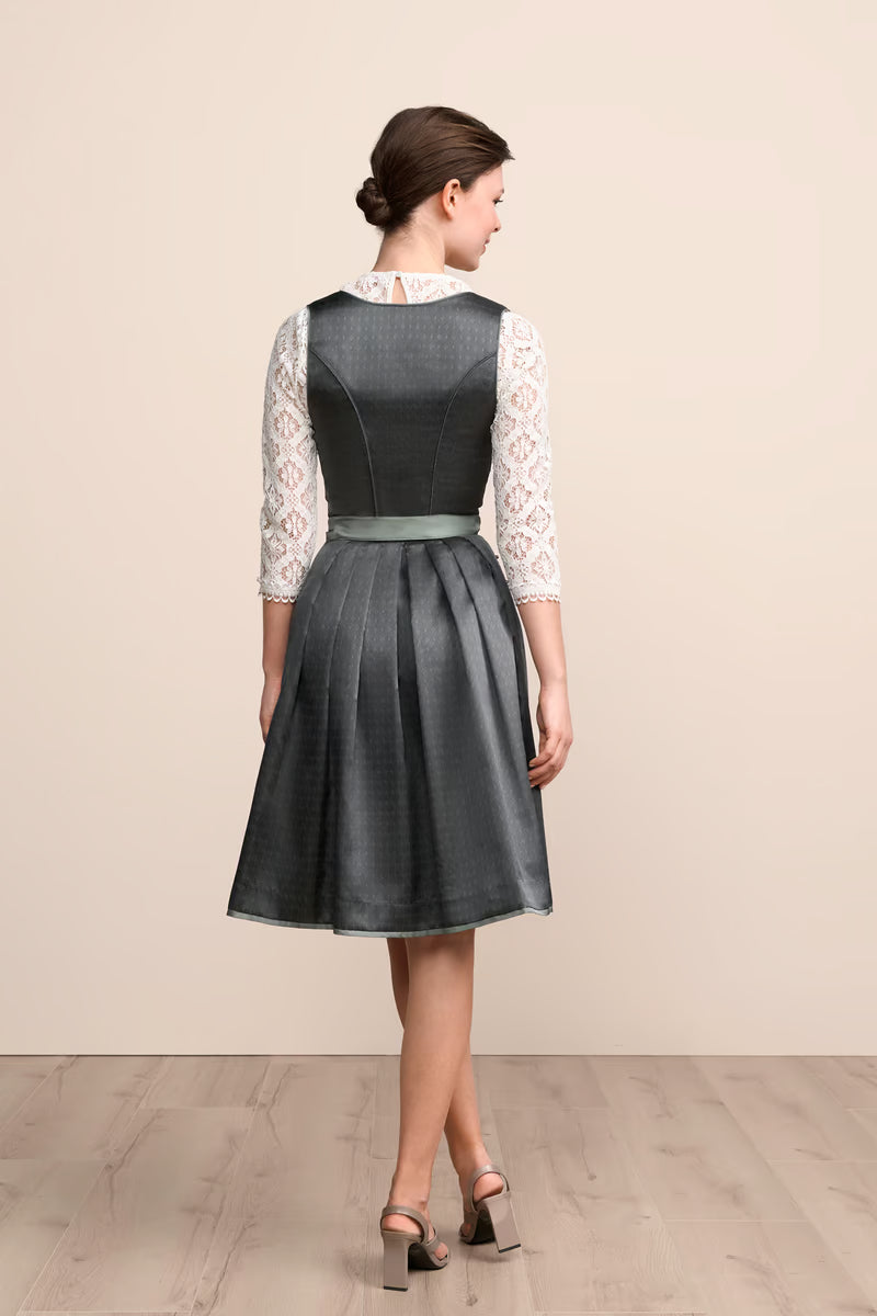 Kruger Midi Dirndl 2pcs. 60cm "Lunessa" green