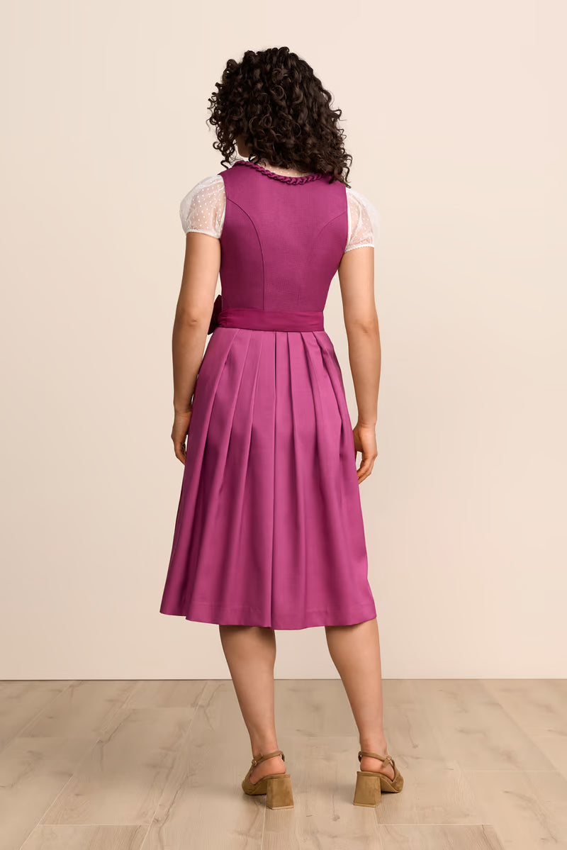 Kruger Minka Long Dirndl, Pink — 70cm 2pc Set
