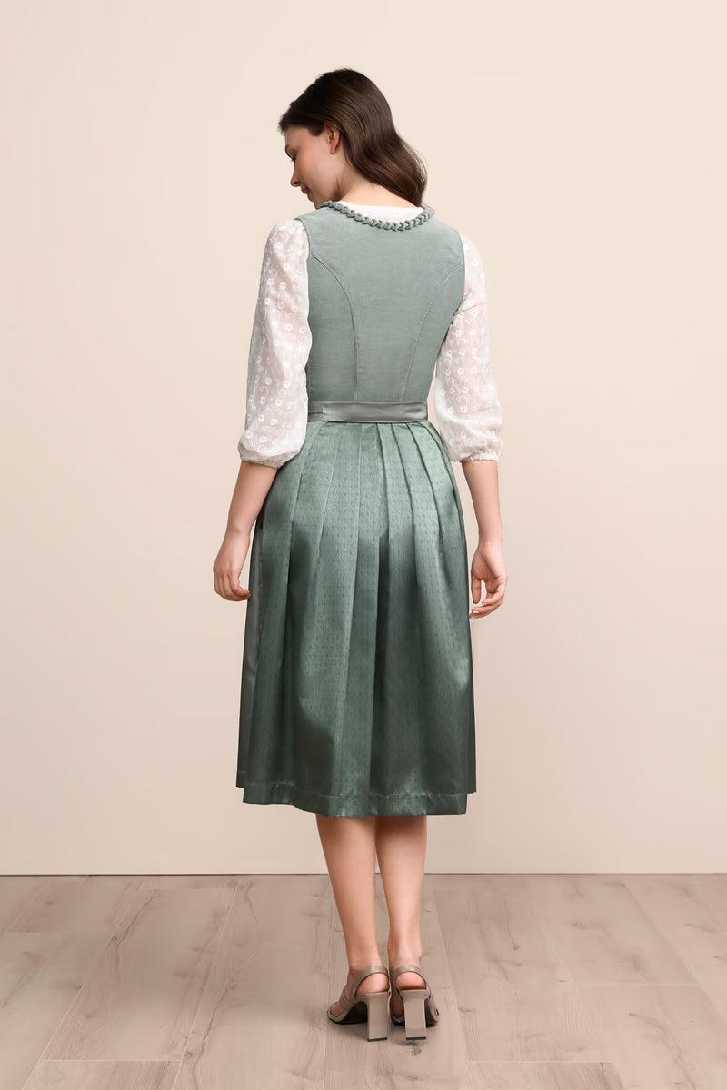 Kruger Long Dirndl 2pcs. 70cm "Ariella" green