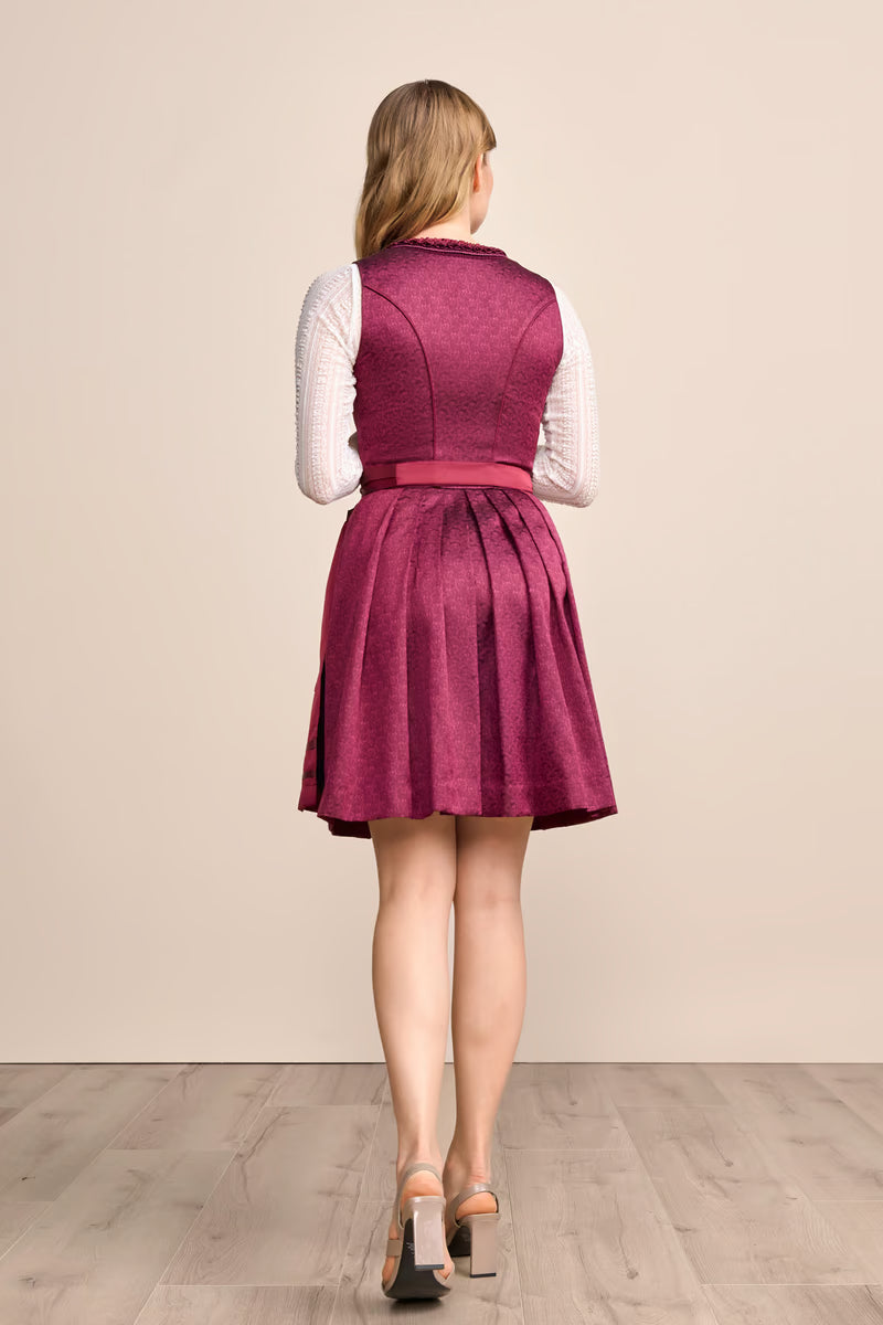 Kruger Mini Dirndl 2pcs. 50cm "Thialda" red