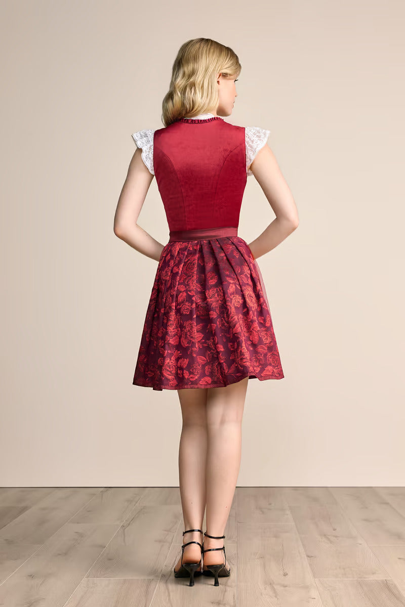 Kruger Mini Dirndl 2pcs. 50cm "Joelina" red (34,38,40,44)