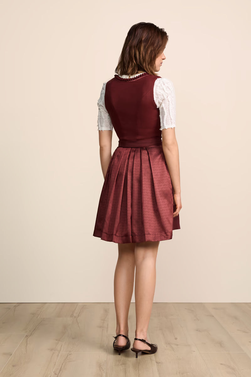 Kruger Mini Dirndl 2pcs. 50cm "Avelore" red