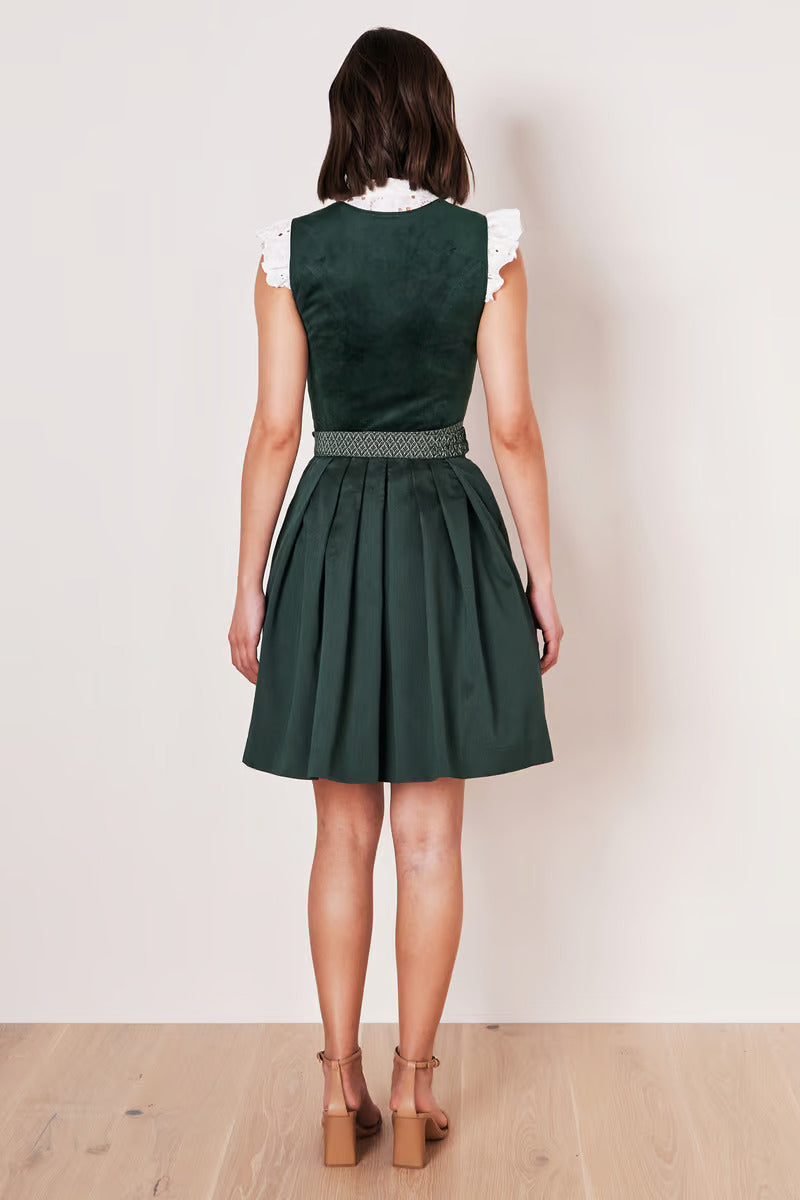 Kruger Mini Dirndl 2pcs. 50cm "Alisha" green (32,36,42)