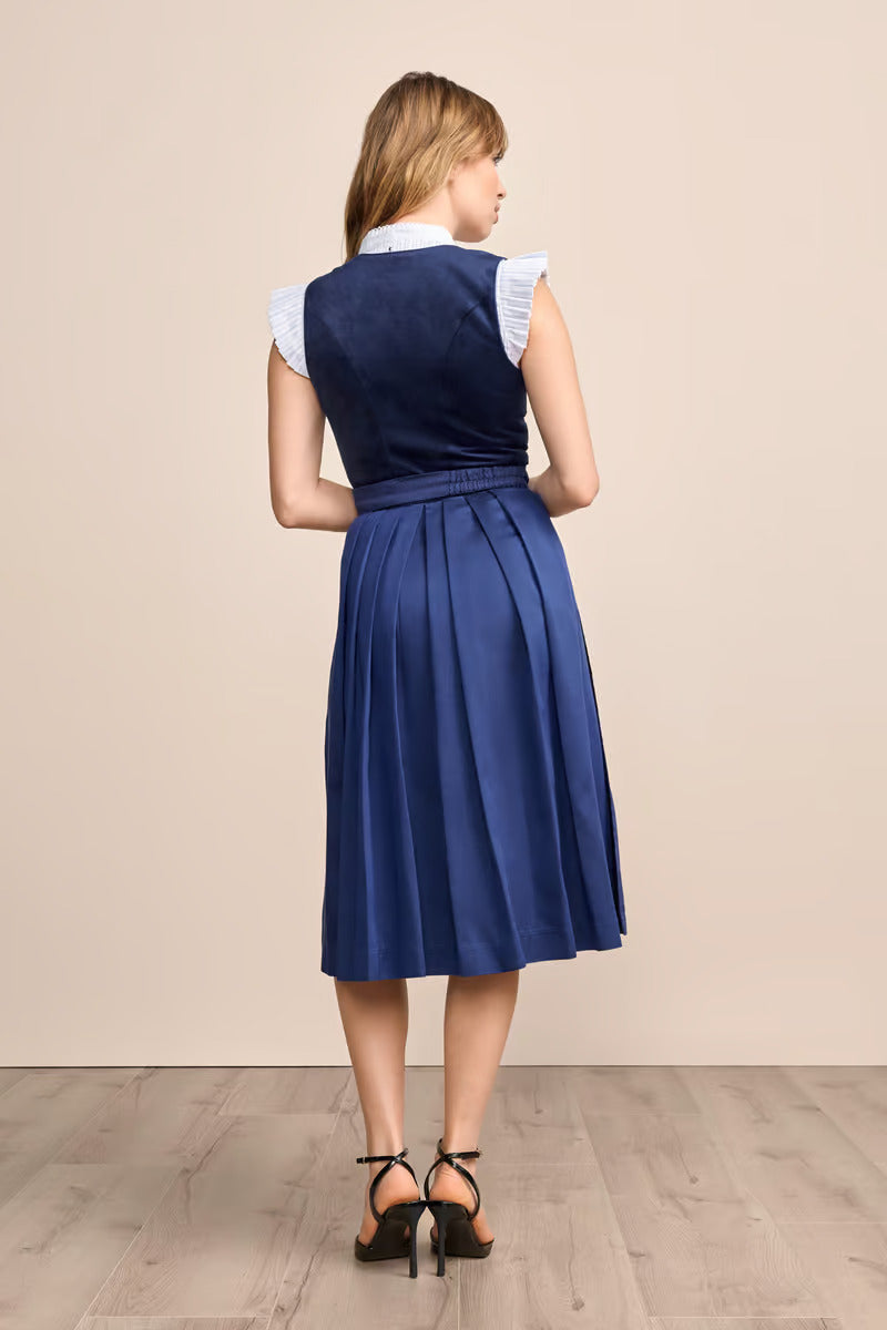 Kruger Long Dirndl 2pcs. 70cm "Alisha" blue
