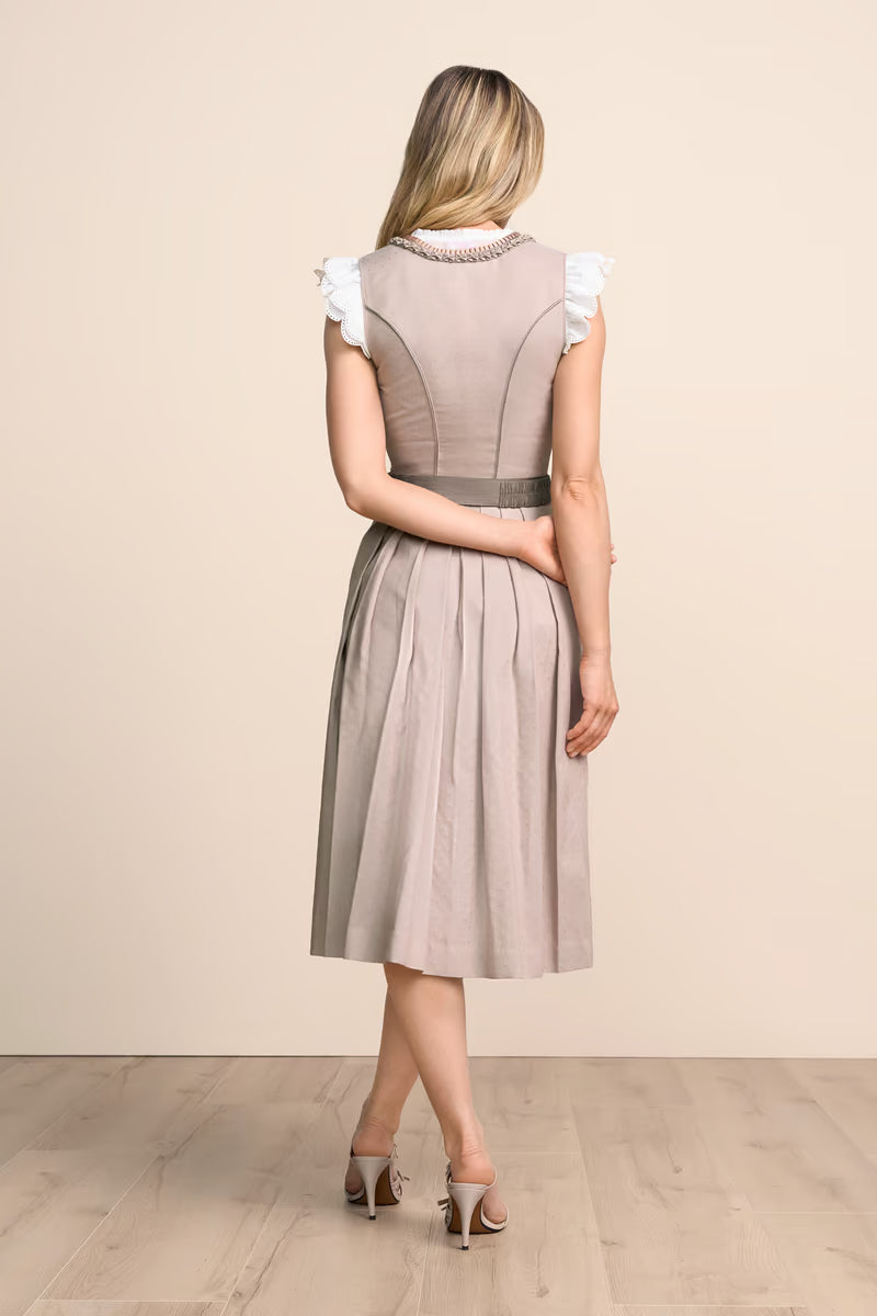 Kruger Long Dirndl 2pcs. 70cm "Mariselle" brown