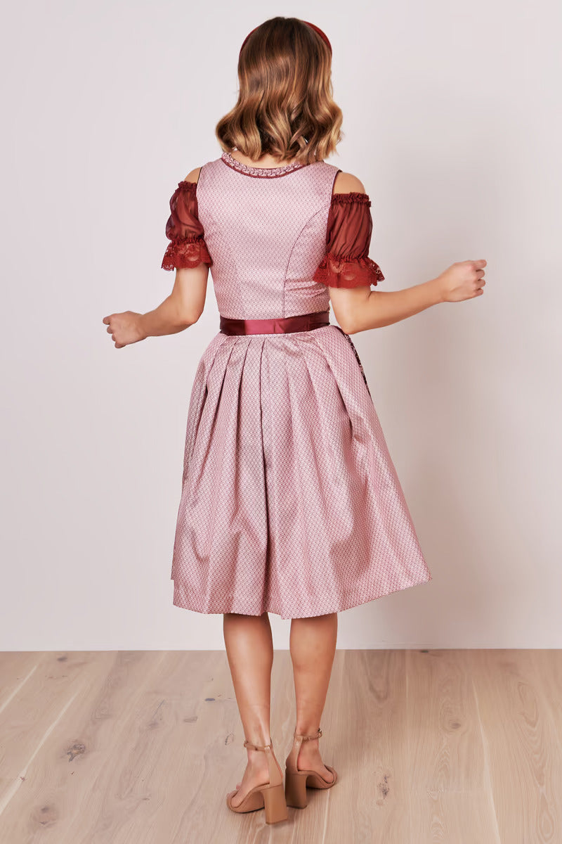 Kruger Mini Dirndl 2pcs. 60cm "Marica" red
