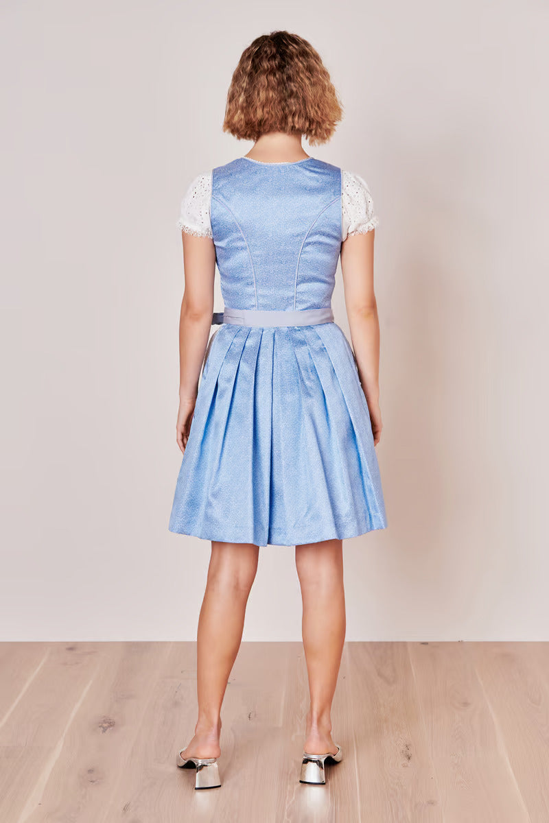 Kruger Midi Dirndl 2pcs. 50cm "Shania" blue (30,42)