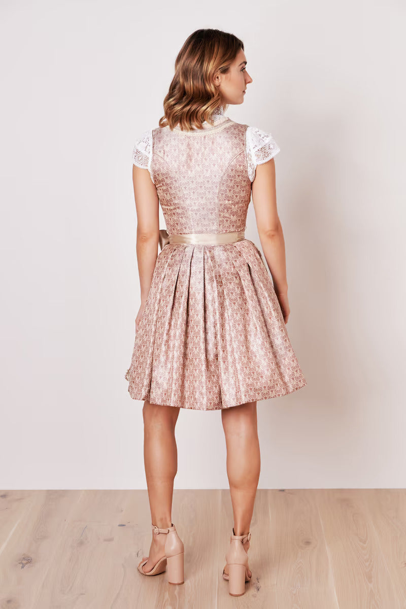 Kruger Mini Dirndl 2pcs. 50cm "Elenor" pink (38,40,42)