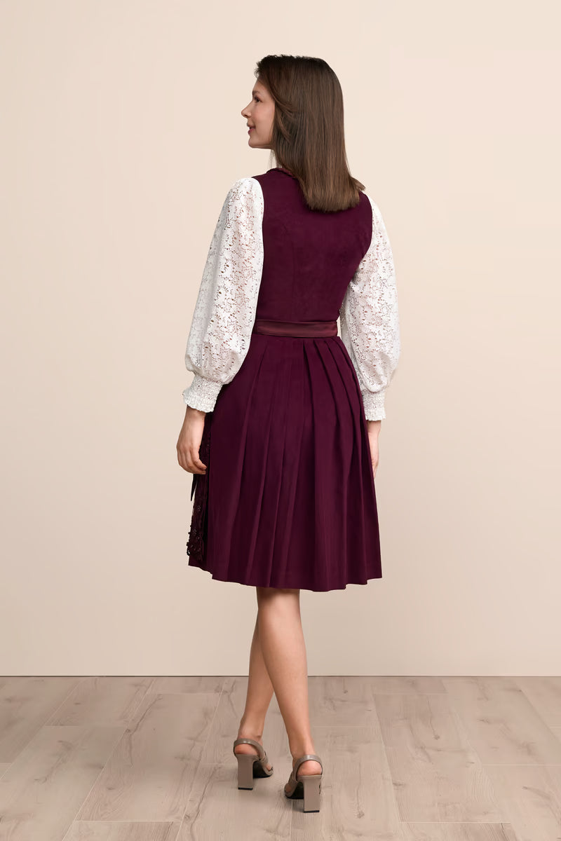 Kruger Midi Dirndl 2pc 60cm "Betty" red
