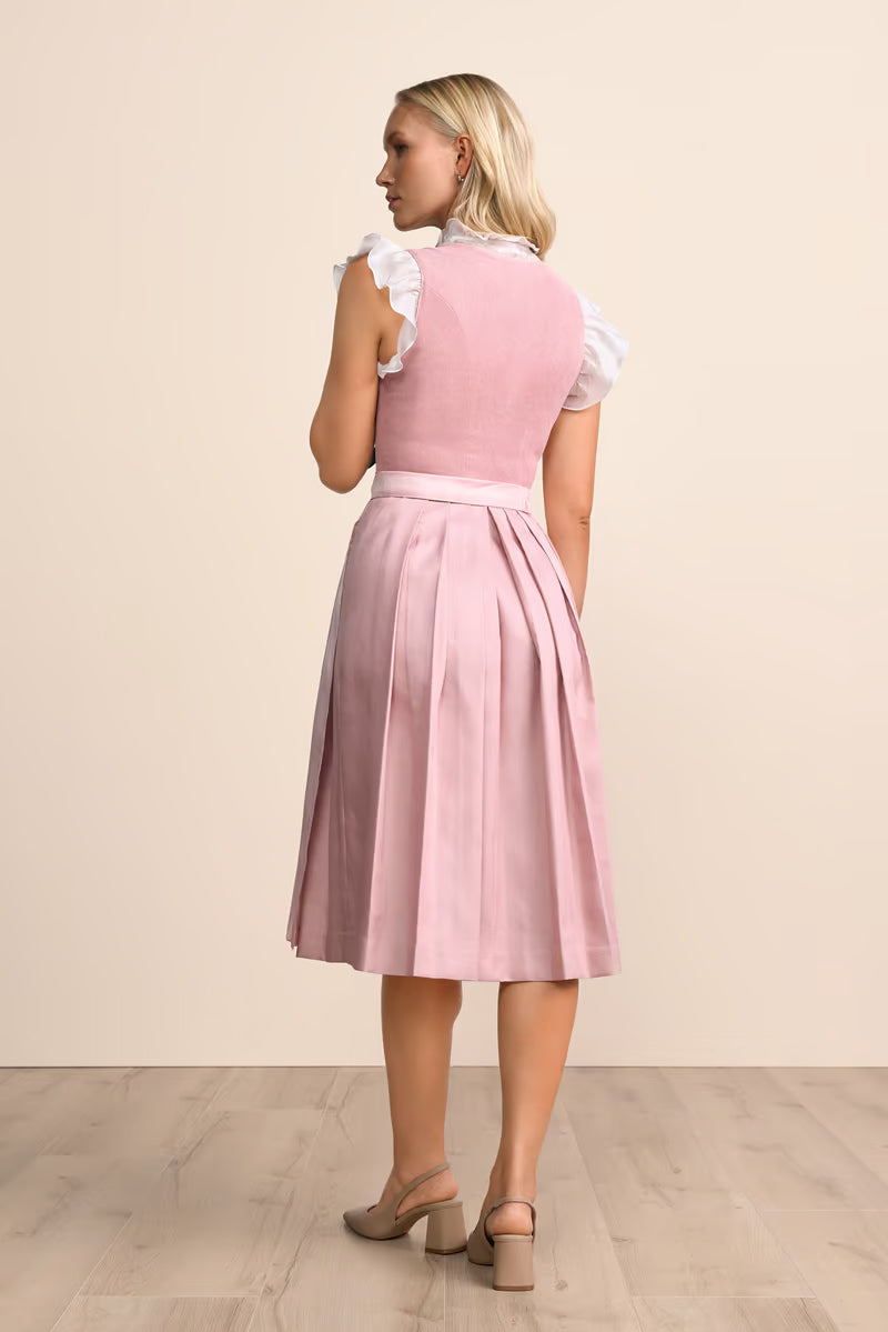 Kruger Long Dirndl 2pcs. 70cm "Evi" pink