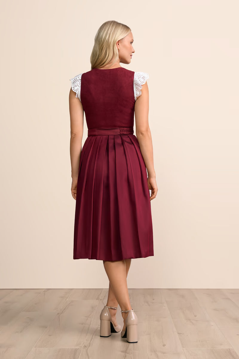 Kruger Long Dirndl 2pcs. 70cm "Evi" red