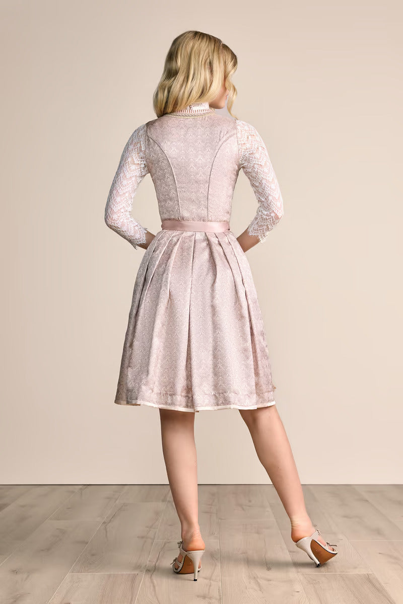 Kruger Midi Dirndl 2pcs. 60cm "Lunie" pink (34)