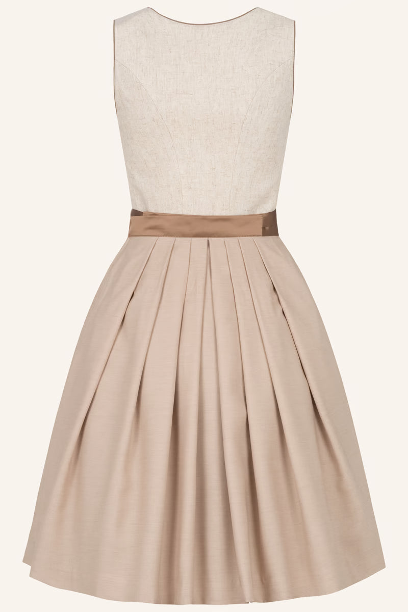 Kruger Kudu Midi Dirndl, Beige — 60cm 2pc Set