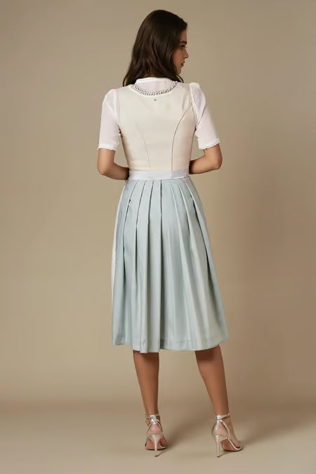 Julia Trentini Long Dirndl 2pcs. 70cm "Lorena" green (size 36)
